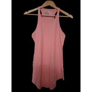Frank & Eileen Tee Lab Orange Tank Racer Back Raw Hem Base Layer Small NWOT